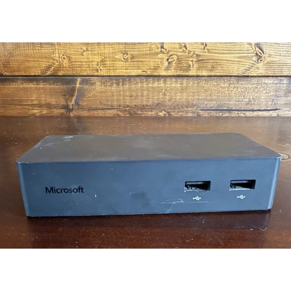 Microsoft Surface Dock 1 Model 1661 Black Port Replicator No Power Supply